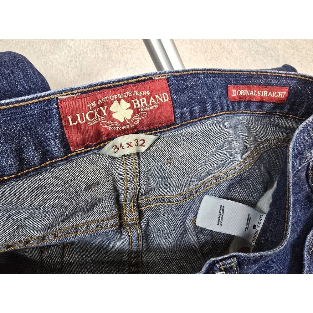 Lucky Brand Mens Blue Jeans 34 X 32 221 Original Strait